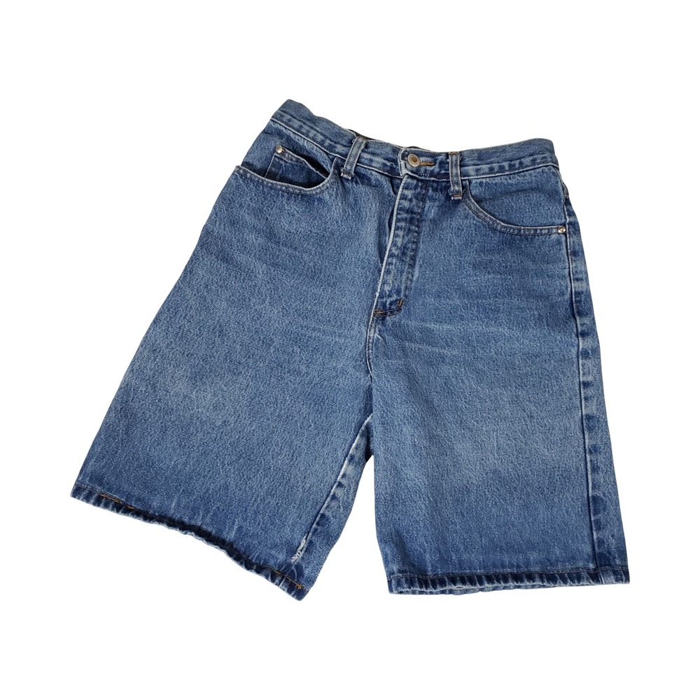 Mixed Blues Vintage High Waisted Denim Bermuda Shorts Medium Wash Size 9 USA